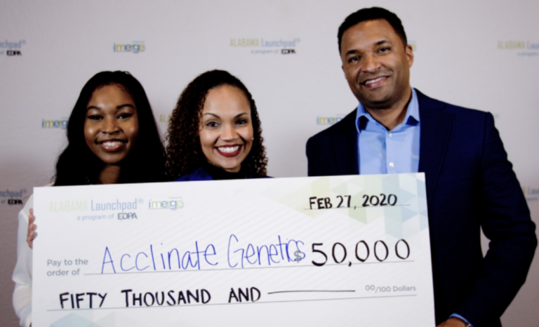 Finale winners with their prize check